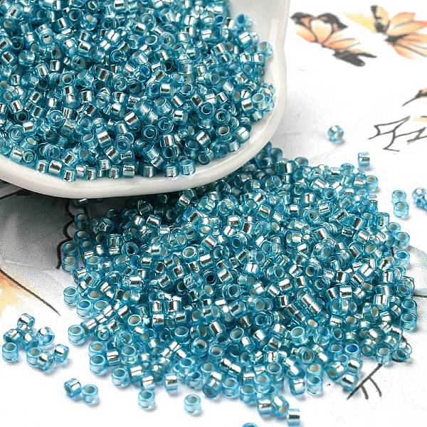 PandaHall Glass Seed Beads, Silver Lined, Cylinder, Deep Sky Blue, 2.5x1.6mm, Hole: 1mm, about 58967pcs/pound Glass
PandaHall Glass Seed Beads, Silver Lined, Cylinder, Deep Sky Blue, 2.5x1.6mm, Hole: 1mm, about 58967pcs/pound Glass