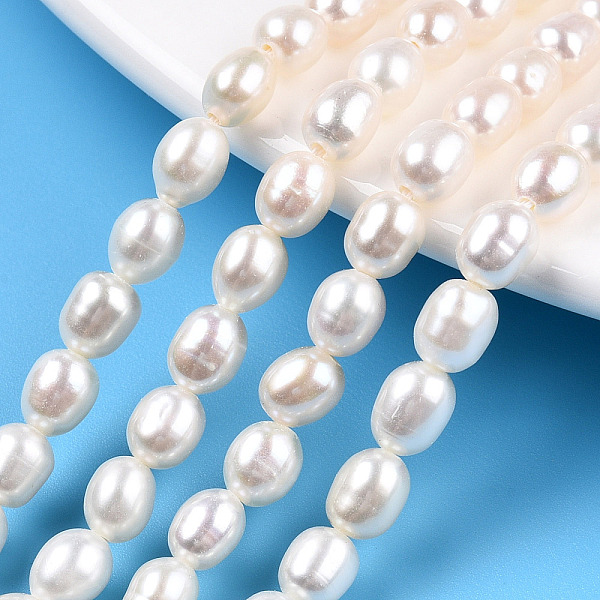 PandaHall Natural Cultured Freshwater Pearl Beads Strands, Rice, Seashell Color, 6.4~7x5~5.5mm, Hole: 0.7~0.8mm, about 55~56pcs/strand...
PandaHall Natural Cultured Freshwater Pearl Beads Strands, Rice, Seashell Color, 6.4~7x5~5.5mm, Hole: 0.7~0.8mm, about 55~56pcs/strand...