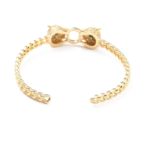 PandaHall Cubic Zirconia Leopard Open Cuff Bangle, Brass Jewelry for Women, Cadmium Free & Lead Free, Real 18K Gold Plated, Inner Diameter...
PandaHall Cubic Zirconia Leopard Open Cuff Bangle, Brass Jewelry for Women, Cadmium Free & Lead Free, Real 18K Gold Plated, Inner Diameter...