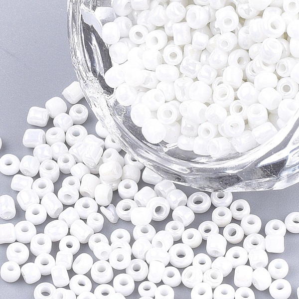 PandaHall Opaque Glass Seed Beads, Rainbow Plated, Round, White, 2mm, Hole: 1mm, about 30000pcs/bag Glass White
PandaHall Opaque Glass Seed Beads, Rainbow Plated, Round, White, 2mm, Hole: 1mm, about 30000pcs/bag Glass White