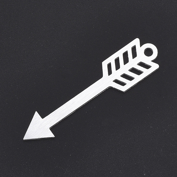 PandaHall Aluminium Big Pendants, Laser Cut Big Pendants, Arrow, Silver Color Plated, 52.5x12x1mm, Hole: 3mm Aluminum Arrow
PandaHall Aluminium Big Pendants, Laser Cut Big Pendants, Arrow, Silver Color Plated, 52.5x12x1mm, Hole: 3mm Aluminum Arrow
