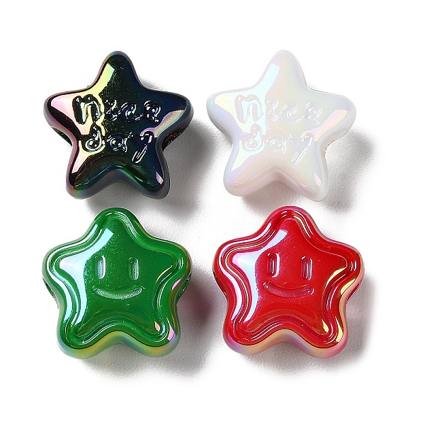 PandaHall Opaque Acrylic Beads, Horizontal Hole, Star with Smiling Face, Mixed Color, 18x18x9.5mm, Hole: 3.5mm Acrylic Star Multicolor
PandaHall Opaque Acrylic Beads, Horizontal Hole, Star with Smiling Face, Mixed Color, 18x18x9.5mm, Hole: 3.5mm Acrylic Star Multicolor