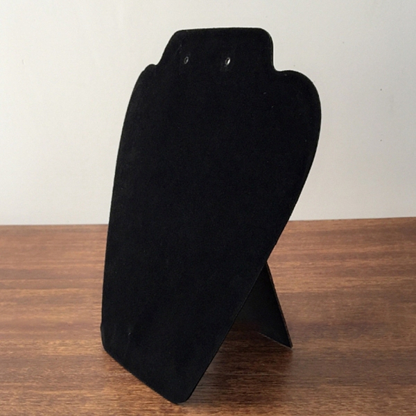 PandaHall Flocked Cloth with Paperboard Jewelry Display Stands, Necklace Bust Display Stand, Black, 6x19x21cm Cloth Black
PandaHall Flocked Cloth with Paperboard Jewelry Display Stands, Necklace Bust Display Stand, Black, 6x19x21cm Cloth Black