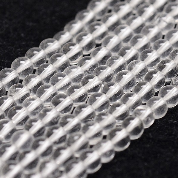 PandaHall Natural Quartz Crystal Beads Strands, Rock Crystal Beads, Round, Grade A, Clear, 4mm, Hole: 1mm, about 90pcs/strand, 14.9...
PandaHall Natural Quartz Crystal Beads Strands, Rock Crystal Beads, Round, Grade A, Clear, 4mm, Hole: 1mm, about 90pcs/strand, 14.9...