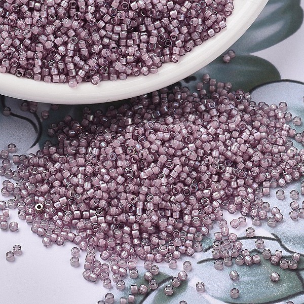 PandaHall MIYUKI Delica Beads, Cylinder, Japanese Seed Beads, 11/0, (DB1791) White Lined Smoky Amethyst AB, 1.3x1.6mm, Hole: 0.8mm, about..., Purple
PandaHall MIYUKI Delica Beads, Cylinder, Japanese Seed Beads, 11/0, (DB1791) White Lined Smoky Amethyst AB, 1.3x1.6mm, Hole: 0.8mm, about..., Purple
