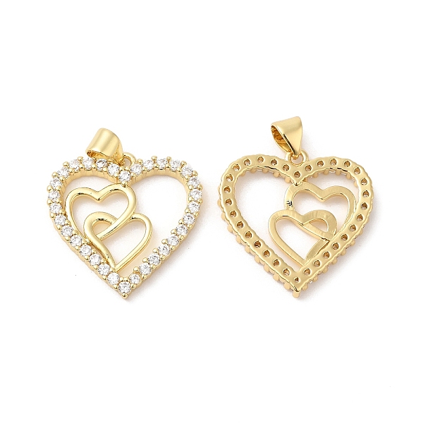 PandaHall Brass Micro Pave Clear Cubic Zirconia Pendants, Heart Charms, Real 16K Gold Plated, 22x22x3mm, Hole: 4x3.5mm Brass+Cubic Zirconia...
PandaHall Brass Micro Pave Clear Cubic Zirconia Pendants, Heart Charms, Real 16K Gold Plated, 22x22x3mm, Hole: 4x3.5mm Brass+Cubic Zirconia...
