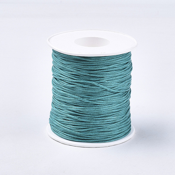 PandaHall Waxed Cotton Thread Cords, Teal, 1mm, about 10.93 yards(10m)/roll Waxed Cotton Cord Round Cyan
PandaHall Waxed Cotton Thread Cords, Teal, 1mm, about 10.93 yards(10m)/roll Waxed Cotton Cord Round Cyan