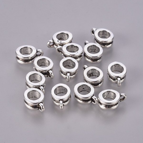 PandaHall Tibetan Style Alloy Hangers, Bail Beads, Lead Free and Cadmium Free, Flat Round, Antique Silver, 11x8x4mm, Hole: 2mm Alloy Flat...
PandaHall Tibetan Style Alloy Hangers, Bail Beads, Lead Free and Cadmium Free, Flat Round, Antique Silver, 11x8x4mm, Hole: 2mm Alloy Flat...