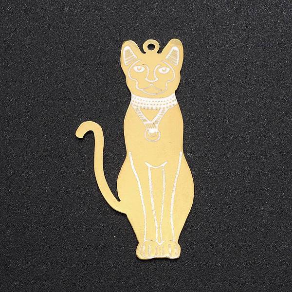 PandaHall 201 Stainless Steel Pendants, Laser Cut, Cat Shape, Golden, 48x24.5x1mm, Hole: 1.4mm 201 Stainless Steel Cat Shape
PandaHall 201 Stainless Steel Pendants, Laser Cut, Cat Shape, Golden, 48x24.5x1mm, Hole: 1.4mm 201 Stainless Steel Cat Shape