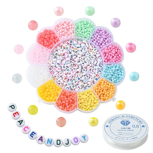 PandaHall DIY Candy Color Stretch Bracelet Making Kit, Including Round & Initial Letter Acrylic Beads, Elastic Thread, Mixed Color..., Multicolor
PandaHall DIY Candy Color Stretch Bracelet Making Kit, Including Round & Initial Letter Acrylic Beads, Elastic Thread, Mixed Color..., Multicolor