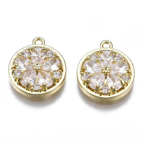 PandaHall Brass Micro Pave Clear Cubic Zirconia Charms, Flat Round with Flower, Golden, 13x11.5x3mm, Hole: 1.2mm Brass+Cubic Zirconia Flat...
PandaHall Brass Micro Pave Clear Cubic Zirconia Charms, Flat Round with Flower, Golden, 13x11.5x3mm, Hole: 1.2mm Brass+Cubic Zirconia Flat...