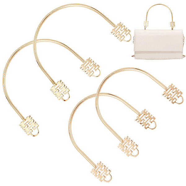 PandaHall WADORN 4pcs Metal Purse Handles, 2 Sizes Alloy U-Shaped Bag Handles Replacement Alloy Handbag Top Handles Leather Clutch Bag...
PandaHall WADORN 4pcs Metal Purse Handles, 2 Sizes Alloy U-Shaped Bag Handles Replacement Alloy Handbag Top Handles Leather Clutch Bag...