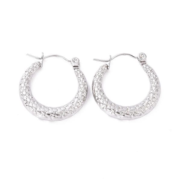 PandaHall 304 Stainless Steel Chunky Hoop Earrings for Women, Stainless Steel Color, 21x20x3.5mm, Pin: 0.8mm 304 Stainless Steel Round
PandaHall 304 Stainless Steel Chunky Hoop Earrings for Women, Stainless Steel Color, 21x20x3.5mm, Pin: 0.8mm 304 Stainless Steel Round