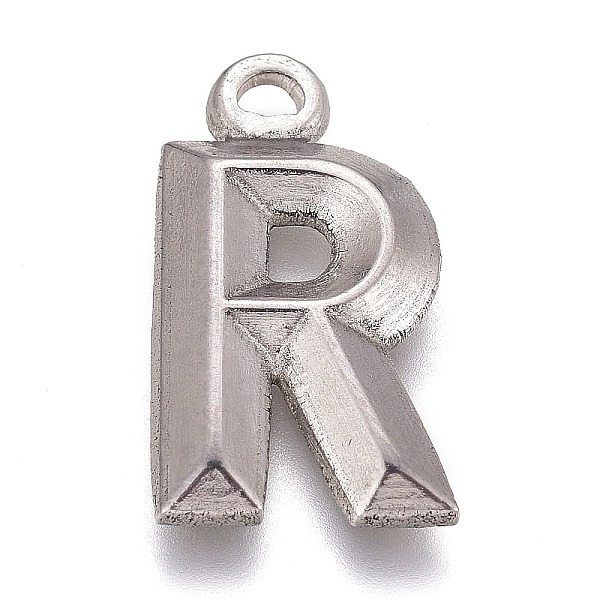 PandaHall 304 Stainless Steel Pendants, Alphabet, Letter.R, 16x9x2mm, Hole: 1.4mm 304 Stainless Steel Letter R
PandaHall 304 Stainless Steel Pendants, Alphabet, Letter.R, 16x9x2mm, Hole: 1.4mm 304 Stainless Steel Letter R