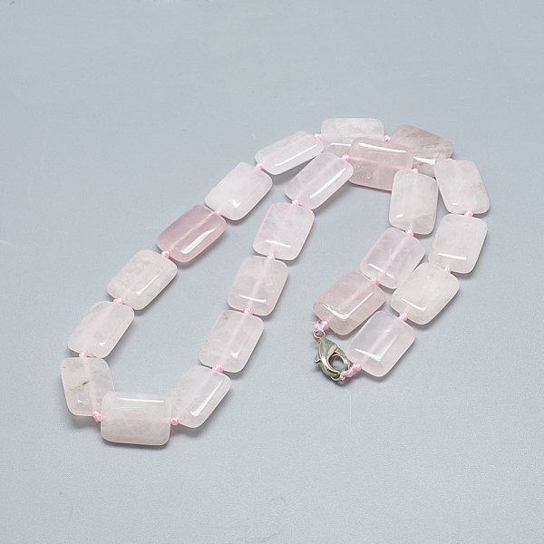 PandaHall Natural Rose Quartz Beaded Necklaces, with Alloy Lobster Clasps, Rectangle, 18.1 inch~18.5 inch(46~47cm), Rectangle: 18~18.5x13mm...
PandaHall Natural Rose Quartz Beaded Necklaces, with Alloy Lobster Clasps, Rectangle, 18.1 inch~18.5 inch(46~47cm), Rectangle: 18~18.5x13mm...