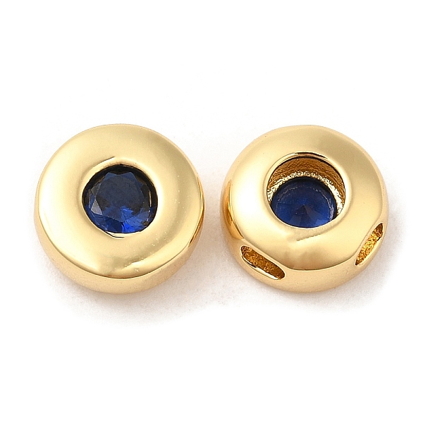 PandaHall Brass Micro Pave Cubic Zirconia Beads, Flat Round, Real 18K Gold Plated, Marine Blue, 8x4mm, Hole: 1.5mm Brass+Cubic Zirconia Flat...
PandaHall Brass Micro Pave Cubic Zirconia Beads, Flat Round, Real 18K Gold Plated, Marine Blue, 8x4mm, Hole: 1.5mm Brass+Cubic Zirconia Flat...