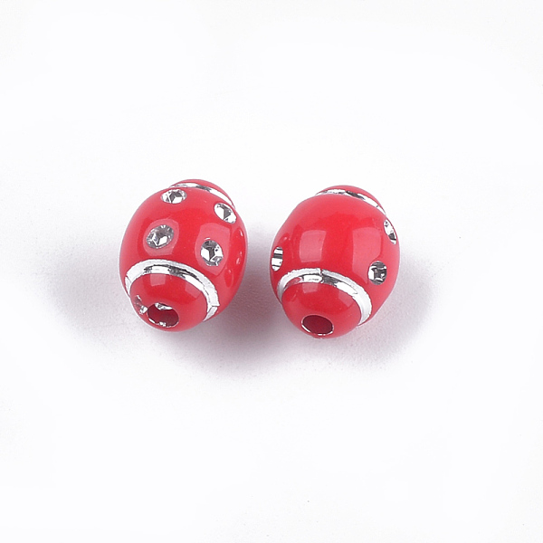 PandaHall Plating Acrylic Beads, Sports Beads, Metal Enlaced, Rugby, Mixed Color, 12x9.5mm, Hole: 2mm, about 850pcs/500g Acrylic Sports..., Multicolor
PandaHall Plating Acrylic Beads, Sports Beads, Metal Enlaced, Rugby, Mixed Color, 12x9.5mm, Hole: 2mm, about 850pcs/500g Acrylic Sports..., Multicolor
