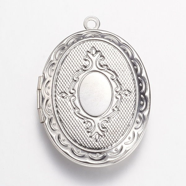 PandaHall Brass Locket Pendants, Oval, Platinum, 33.5x23.5x5mm, Hole: 1.5mm Brass Oval
PandaHall Brass Locket Pendants, Oval, Platinum, 33.5x23.5x5mm, Hole: 1.5mm Brass Oval