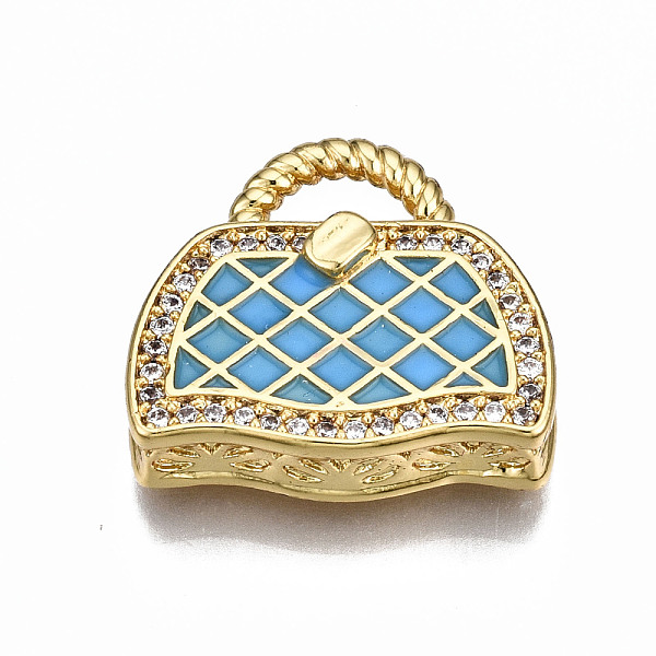 PandaHall Brass Micro Pave Cubic Zirconia Enamel Pendants, Nickel Free, Bag, Real 16K Gold Plated, Steel Blue, 17.5x19x5mm, Hole: 3x6mm...
PandaHall Brass Micro Pave Cubic Zirconia Enamel Pendants, Nickel Free, Bag, Real 16K Gold Plated, Steel Blue, 17.5x19x5mm, Hole: 3x6mm...