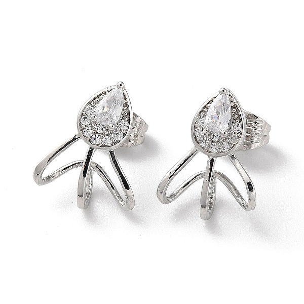 PandaHall Brass Rhinestone Stud Earrings, Teaedrop, Platinum, 16.5x12mm Rhinestone Teardrop
PandaHall Brass Rhinestone Stud Earrings, Teaedrop, Platinum, 16.5x12mm Rhinestone Teardrop