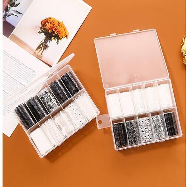 PandaHall 10Rolls 2 Colors Nail Art Transfer Stickers, Nail Decals, DIY Nail Tips Decoration, Floral Pattern, Mixed Color, 40mm, 1m/roll..., Multicolor
PandaHall 10Rolls 2 Colors Nail Art Transfer Stickers, Nail Decals, DIY Nail Tips Decoration, Floral Pattern, Mixed Color, 40mm, 1m/roll..., Multicolor