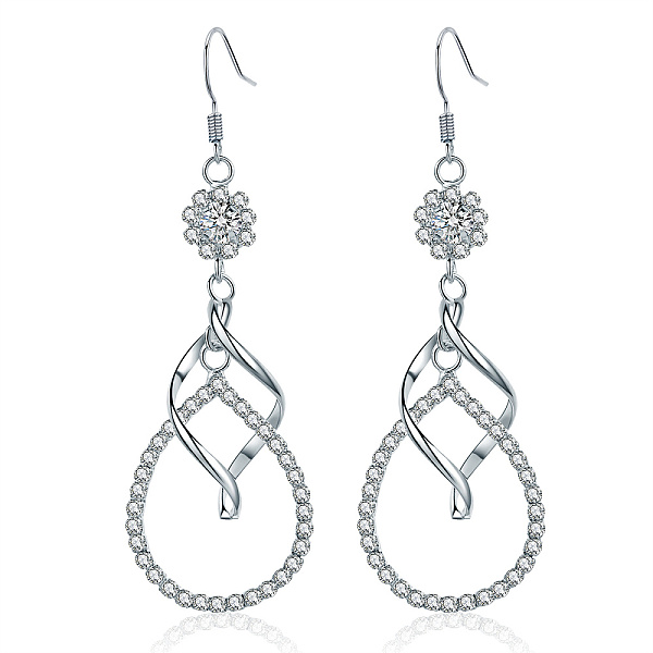 PandaHall Flower & Teardrop Brass Micro Pave Clear Cubic Zirconia Dangle Earrings for Women, Platinum Cubic Zirconia Teardrop
PandaHall Flower & Teardrop Brass Micro Pave Clear Cubic Zirconia Dangle Earrings for Women, Platinum Cubic Zirconia Teardrop