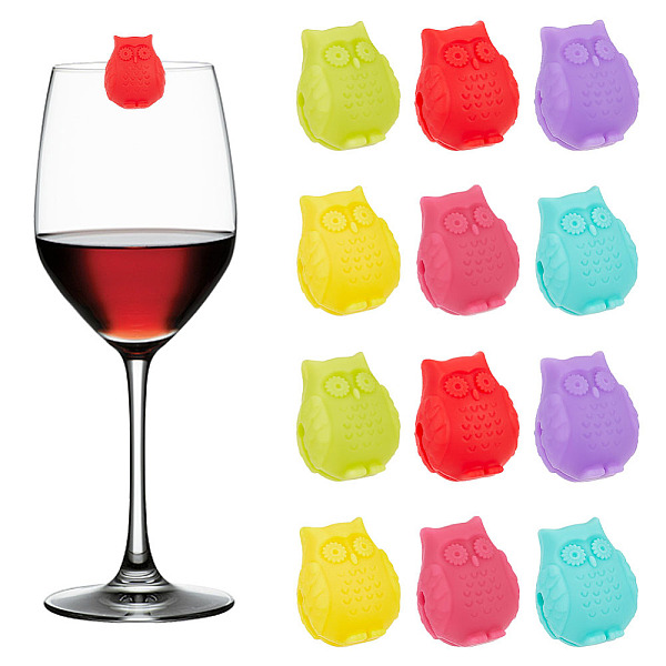 PandaHall 2 Sets 12Pcs Silicone Wine Glass Charms, Drink Markers, Owl, Mixed Color, 23x18x14mm Silicone Owl Multicolor
PandaHall 2 Sets 12Pcs Silicone Wine Glass Charms, Drink Markers, Owl, Mixed Color, 23x18x14mm Silicone Owl Multicolor
