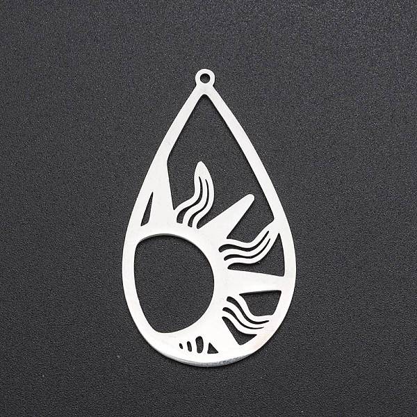 PandaHall 201 Stainless Steel Pendants, Laser Cut, Teardrop with Sun, Stainless Steel Color, 45x25.5x1mm, Hole: 1.4mm 201 Stainless Steel...
PandaHall 201 Stainless Steel Pendants, Laser Cut, Teardrop with Sun, Stainless Steel Color, 45x25.5x1mm, Hole: 1.4mm 201 Stainless Steel...