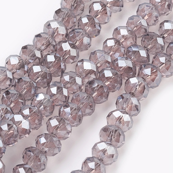PandaHall Electroplate Glass Beads Strands, Pearl Luster Plated, Faceted, Rondelle, Thistle, 6x4~5mm, Hole: 0.8~1mm, about 85~88pcs/strand..., Purple
PandaHall Electroplate Glass Beads Strands, Pearl Luster Plated, Faceted, Rondelle, Thistle, 6x4~5mm, Hole: 0.8~1mm, about 85~88pcs/strand..., Purple