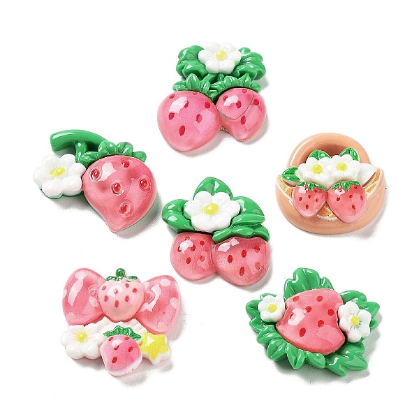 PandaHall Opaque Resin Decoden Cabochons, Strawberry Mixed Shapes, Cerise, 24~27.5x23.5~29.5x7~10mm Resin Strawberry Red
PandaHall Opaque Resin Decoden Cabochons, Strawberry Mixed Shapes, Cerise, 24~27.5x23.5~29.5x7~10mm Resin Strawberry Red