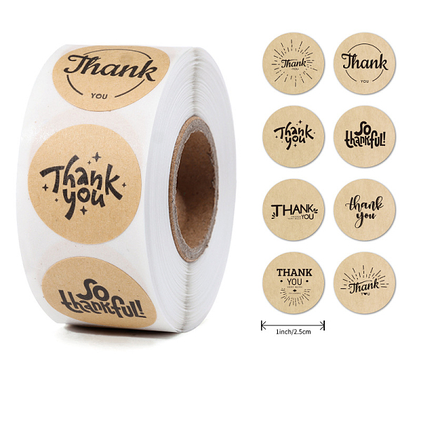 PandaHall Self-Adhesive Paper Thank You Roll Stickers, Round Dot Gift Tag Sticker, for Party Presents Decoration, BurlyWood, 25mm..., Orange
PandaHall Self-Adhesive Paper Thank You Roll Stickers, Round Dot Gift Tag Sticker, for Party Presents Decoration, BurlyWood, 25mm..., Orange