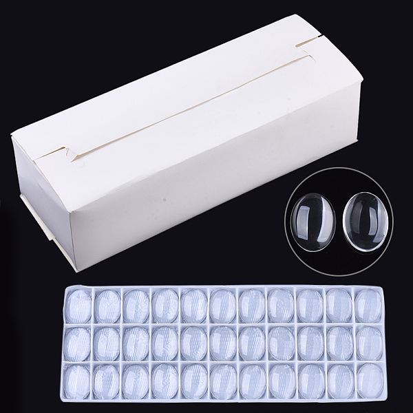 PandaHall Transparent Glass Cabochons, Oval, Clear, 40x30x7mm, about 396pcs/box Glass Oval Clear
PandaHall Transparent Glass Cabochons, Oval, Clear, 40x30x7mm, about 396pcs/box Glass Oval Clear