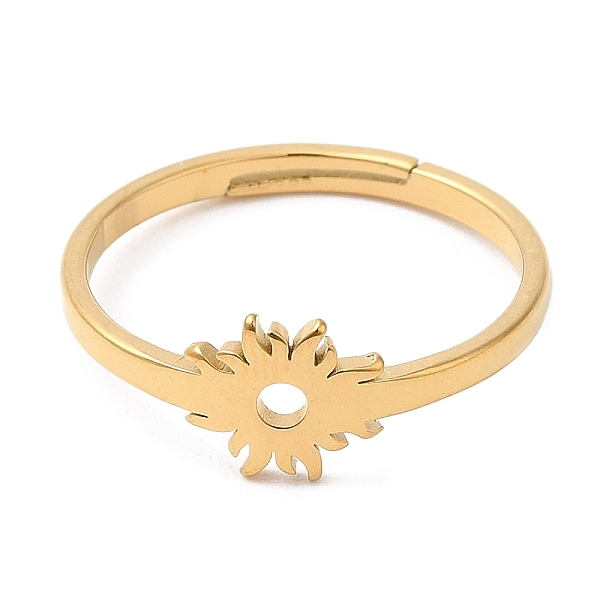PandaHall Ion Plating(IP) 304 Stainless Steel Flower Adjustable Ring for Women, Real 18K Gold Plated, Inner Diameter: 15.5mm 304 Stainless...
PandaHall Ion Plating(IP) 304 Stainless Steel Flower Adjustable Ring for Women, Real 18K Gold Plated, Inner Diameter: 15.5mm 304 Stainless...