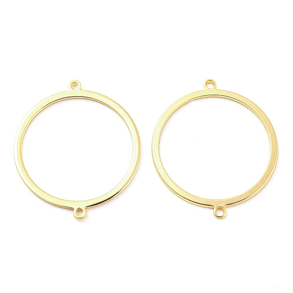 PandaHall Brass Connector Charms, Ring Links, Real 18K Gold Plated, 23.5x20x0.8mm, Hole: 0.8mm Brass Ring
PandaHall Brass Connector Charms, Ring Links, Real 18K Gold Plated, 23.5x20x0.8mm, Hole: 0.8mm Brass Ring