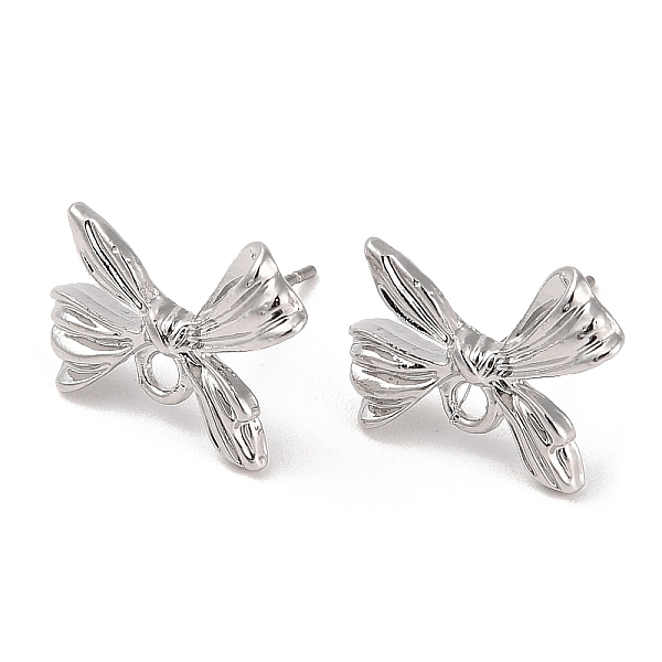 PandaHall Silver Alloy Stud Earring Findings, with Horizontal Loops & 925 Sterling Silver Pin, Bowknot, 13x15.5mm, Pin: 12x0.6mm Alloy...
PandaHall Silver Alloy Stud Earring Findings, with Horizontal Loops & 925 Sterling Silver Pin, Bowknot, 13x15.5mm, Pin: 12x0.6mm Alloy...