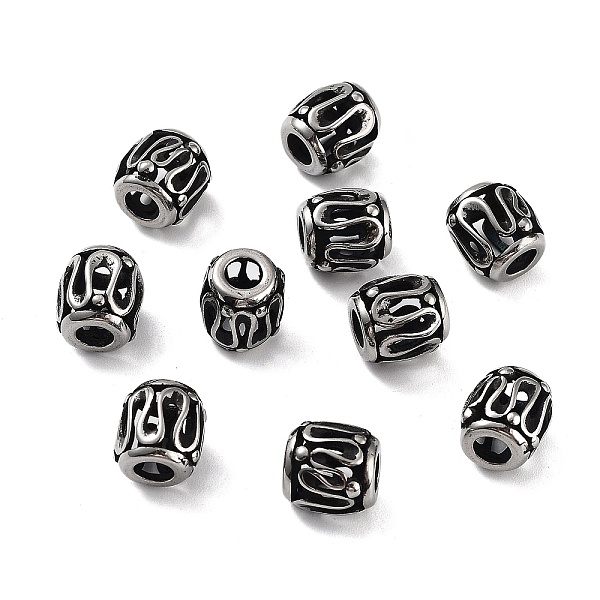 PandaHall 316 Surgical Stainless Steel Beads, Barrel, Antique Silver, 9.6x9mm, Hole: 4mm 316 Surgical Stainless Steel Barrel
PandaHall 316 Surgical Stainless Steel Beads, Barrel, Antique Silver, 9.6x9mm, Hole: 4mm 316 Surgical Stainless Steel Barrel