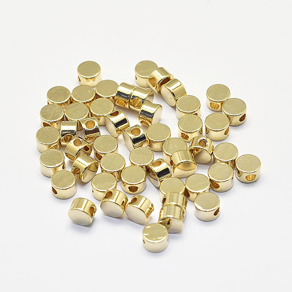 PandaHall Long-Lasting Plated Brass Beads, Real 18K Gold Plated, Nickel Free, Flat Round, 4x2.5mm, Hole: 1mm Brass Flat Round
PandaHall Long-Lasting Plated Brass Beads, Real 18K Gold Plated, Nickel Free, Flat Round, 4x2.5mm, Hole: 1mm Brass Flat Round