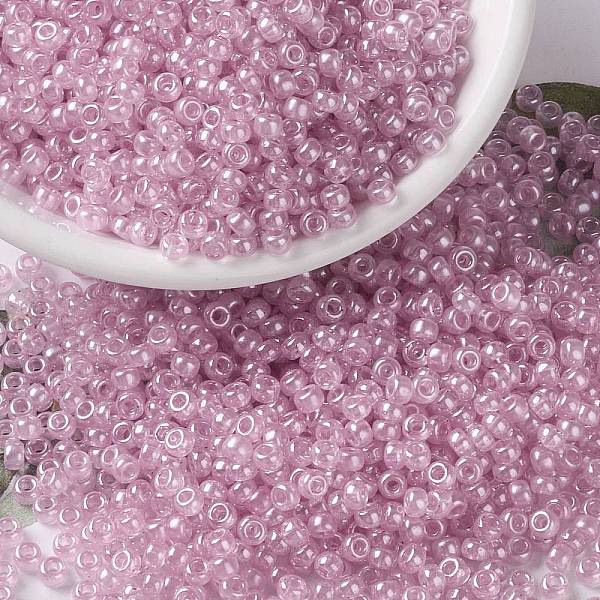 PandaHall MIYUKI Round Rocailles Beads, Japanese Seed Beads, 8/0, (RR3508) Transparent Pale Rose Luster, 3mm, Hole: 1mm, about..., Purple
PandaHall MIYUKI Round Rocailles Beads, Japanese Seed Beads, 8/0, (RR3508) Transparent Pale Rose Luster, 3mm, Hole: 1mm, about..., Purple