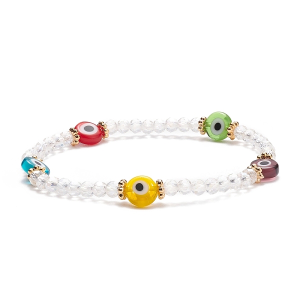 PandaHall Glass & Lampwork Evil Eye Beaded Stretch Bracelet for Women, White, Inner Diameter: 2-1/8 inch(5.4cm) Glass Evil Eye White
PandaHall Glass & Lampwork Evil Eye Beaded Stretch Bracelet for Women, White, Inner Diameter: 2-1/8 inch(5.4cm) Glass Evil Eye White