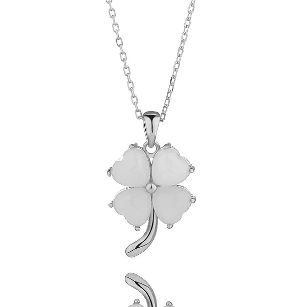 PandaHall Natural Hetian White Jade Clover Pendant Necklace, Rhodium Plated 925 Sterling Silver Jewelry for Women, Platinum, 15.75 inch...
PandaHall Natural Hetian White Jade Clover Pendant Necklace, Rhodium Plated 925 Sterling Silver Jewelry for Women, Platinum, 15.75 inch...