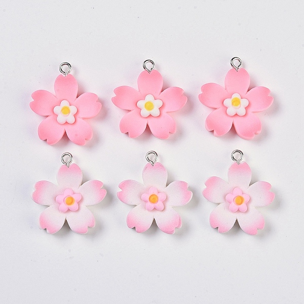 PandaHall Opaque Resin Pendants, with Loop, Flower, 26x23x5mm, Hole: 2mm Iron+Resin Flower
PandaHall Opaque Resin Pendants, with Loop, Flower, 26x23x5mm, Hole: 2mm Iron+Resin Flower