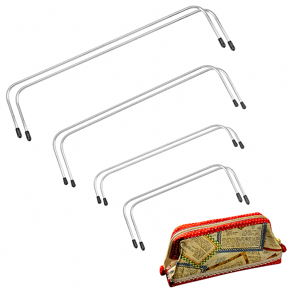 PandaHall 8Pcs 4 Style Steel Purse Frame, with Plastic Cover, for Bags Handbag Accessories, Platinum, 15.6~30.5x4~7.5x0.3~0.4cm..., Black
PandaHall 8Pcs 4 Style Steel Purse Frame, with Plastic Cover, for Bags Handbag Accessories, Platinum, 15.6~30.5x4~7.5x0.3~0.4cm..., Black