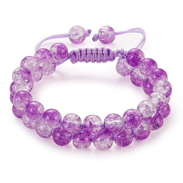 PandaHall Sparkling Round Glass Braided Bead Bracelet, Double Layered Wrap Adjustable Bracelet for Women, Dark Violet, Inner Diameter...
PandaHall Sparkling Round Glass Braided Bead Bracelet, Double Layered Wrap Adjustable Bracelet for Women, Dark Violet, Inner Diameter...