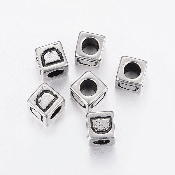 PandaHall 304 Stainless Steel Large Hole Letter European Beads, Cube with Letter.D, Antique Silver, 8x8x8mm, Hole: 5mm 304 Stainless Steel...
PandaHall 304 Stainless Steel Large Hole Letter European Beads, Cube with Letter.D, Antique Silver, 8x8x8mm, Hole: 5mm 304 Stainless Steel...