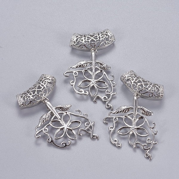 PandaHall Brass Ice Pick and Pinch Bails, Platinum Color, 57x35x2mm, Hole: 7.5x6mm Brass
PandaHall Brass Ice Pick and Pinch Bails, Platinum Color, 57x35x2mm, Hole: 7.5x6mm Brass