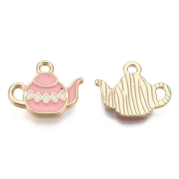 PandaHall Alloy Enamel Pendants, Light Gold, Kettle, Pink, 14x17x2mm, Hole: 2mm Alloy+Enamel Tableware Pink
PandaHall Alloy Enamel Pendants, Light Gold, Kettle, Pink, 14x17x2mm, Hole: 2mm Alloy+Enamel Tableware Pink