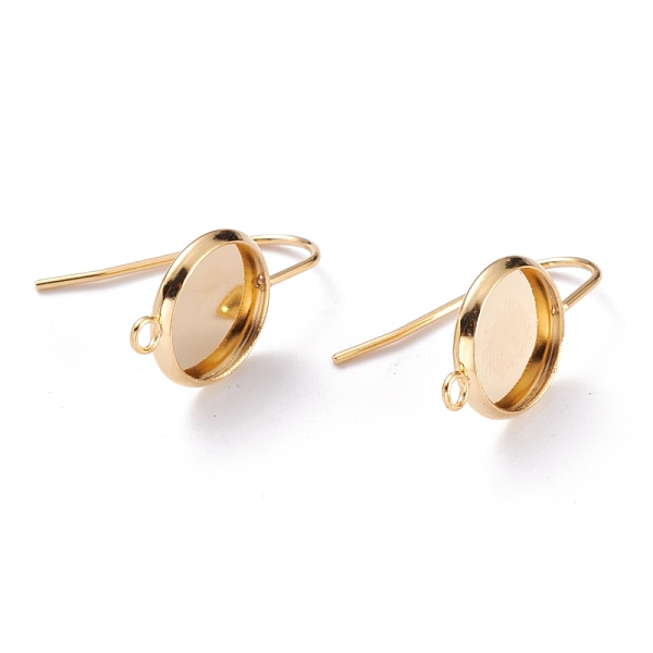 PandaHall 304 Stainless Steel Earring Settings, with Vertical Loop, Flat Round, Golden, Tray: 10mm, 23.5mm, Hole: 1.8mm, 20 Gauge, Pin...
PandaHall 304 Stainless Steel Earring Settings, with Vertical Loop, Flat Round, Golden, Tray: 10mm, 23.5mm, Hole: 1.8mm, 20 Gauge, Pin...