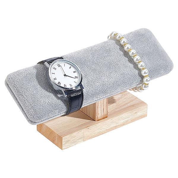 PandaHall Velvet Slant Back Bracelet Display Stands, with Wooden Base, Bracelet Organizer Holder, Rectangle, Silver, 19.7x6.2x8.75cm Wood...
PandaHall Velvet Slant Back Bracelet Display Stands, with Wooden Base, Bracelet Organizer Holder, Rectangle, Silver, 19.7x6.2x8.75cm Wood...
