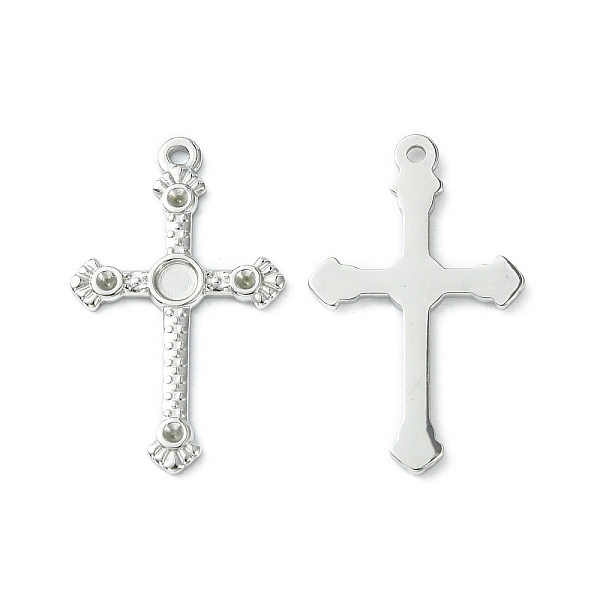 PandaHall 304 Stainless Steel Pendant Cabochon Settings and Rhinestone Settings, Cross, Stainless Steel Color, Tray: 3mm, Fit for 1.4mm...
PandaHall 304 Stainless Steel Pendant Cabochon Settings and Rhinestone Settings, Cross, Stainless Steel Color, Tray: 3mm, Fit for 1.4mm...