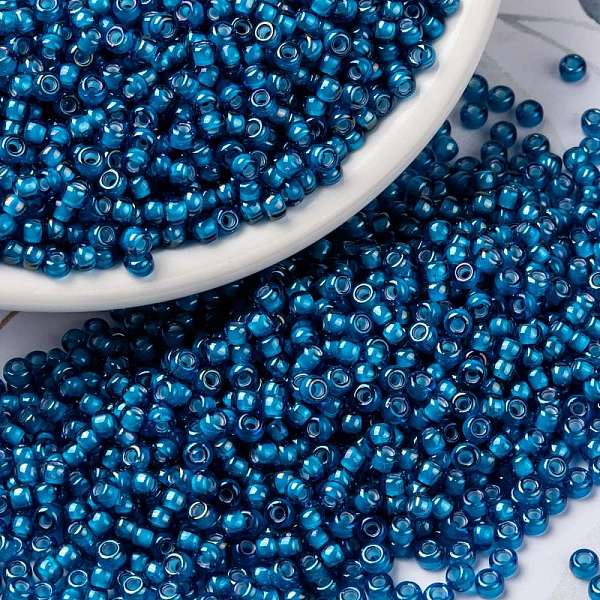 PandaHall MIYUKI Round Rocailles Beads, Japanese Seed Beads, 8/0, (RR3766), 8/0, 3mm, Hole: 1mm, about 422~455pcs/10g Glass Cyan
PandaHall MIYUKI Round Rocailles Beads, Japanese Seed Beads, 8/0, (RR3766), 8/0, 3mm, Hole: 1mm, about 422~455pcs/10g Glass Cyan